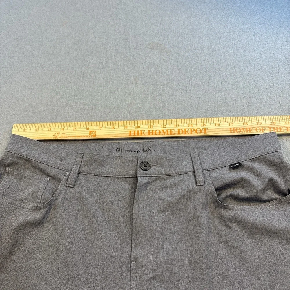 Travis Mathew Mens 40 Open To Close Tech Chino Golf Pants Performance GRAY